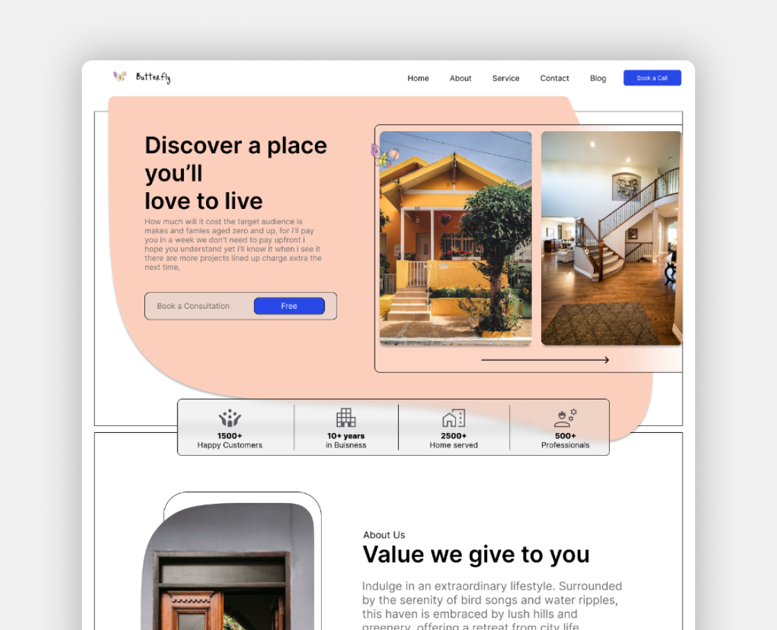 Butterfly Real Estate Website